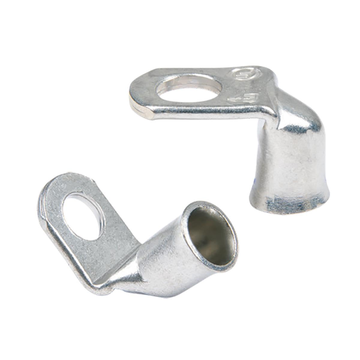 No. 3-0.37 in. 90 deg Tinned Copper Lug - 2-Piece