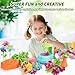 REFTTENW Flower Craft Kits Toys Valentines Day Gifts for Kids - Arts and Crafts Activity Toys Set for Girls Ages 4-10, Birthday Gifts for 4 5 6 7 8 9 Year Old Girls, DIY Flower Making Kit for Kids