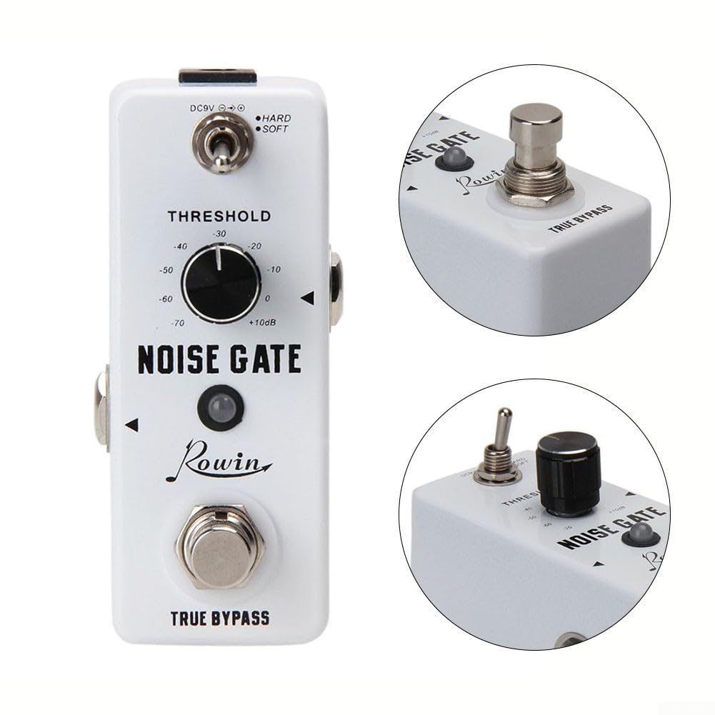 Rowin LEF-319 Guitar Noise Gate Pedal, Noise Killer For Electric Guitar 2 Modes, Noise Cancellation Effector - Image 2