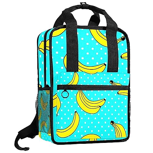 Sac à dos banane garçons bleu à pois pour l'école et sorties