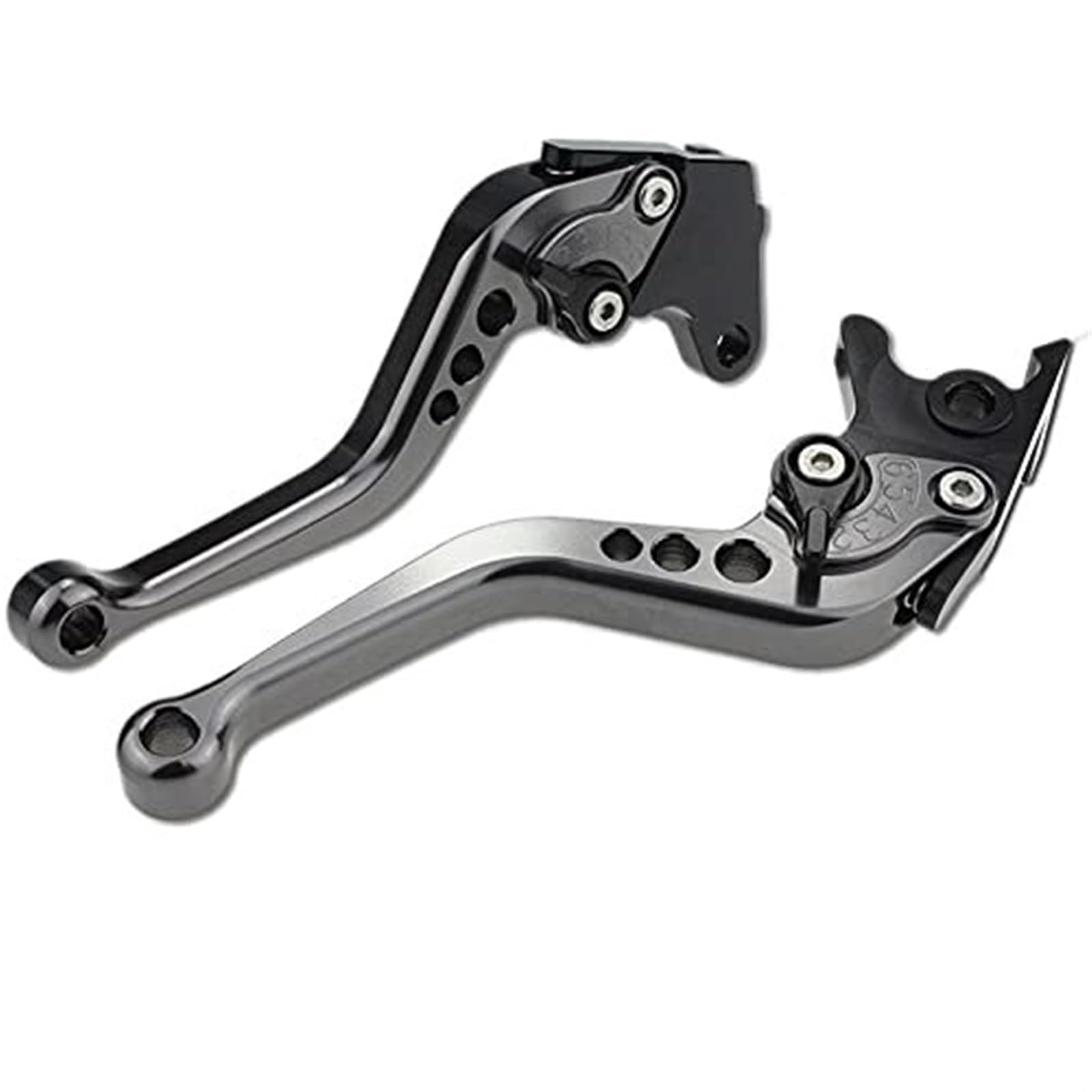 FLBZBLKASL Motorcycle Short Brake Clutch Levers CNC Pivot Brake Clutch Levers for Enfield 650 for Interceptor Aluminum Adjustable Motorcycle Lever Motorbike