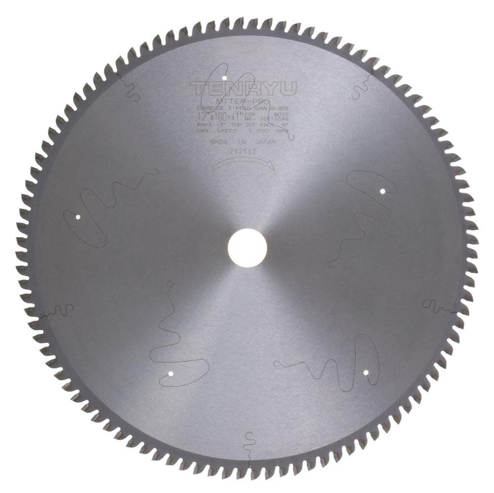 Tenryu 12In X 100T Smooth Cut Britt Le Wood Blade - Circular Saw