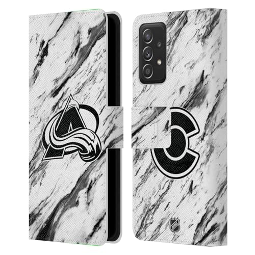 Étui en Cuir Premium Samsung Galaxy A53 5G Marbre Colorado Avalanche NHL Head Case