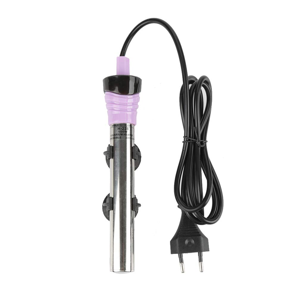 Grzałka Akwariowa, Mini Pręt Grzejny z Przyssawką Pręt Grzejny do Akwarium, do Akwariów, Stal Nierdzewna, 220 V(100W)