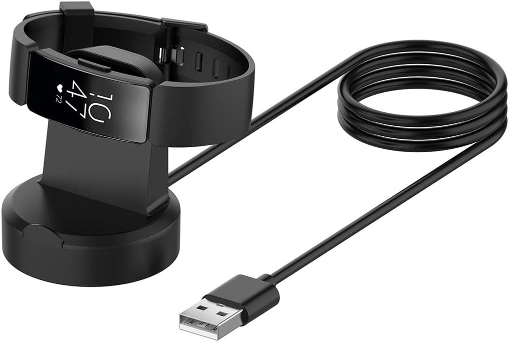 Lichifit Fitbit Inspire Hr用充電スタンド Inspire充電ベース 充電クレードル 充電ドック ケーブル式 急速充電 アクセサリー ブラック メイルオーダー