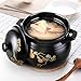 Casserole Dish with Lid Casserole Pot for Hob and Oven Ceramic Casserole Stone Pots Terracotta Slow Cooking - Diameter 20-23cm Non-Stick Nickel Free Black-2.3L