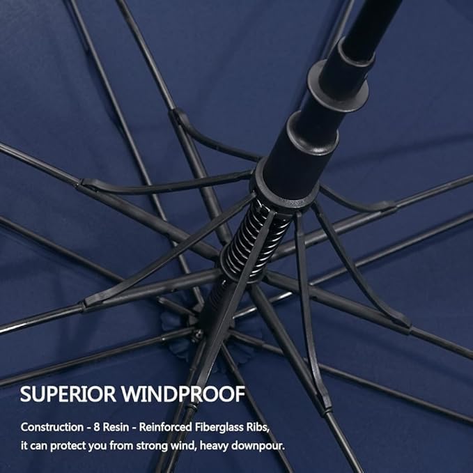 Image of Premium Auto Open 47 inch Big Size Umbrella for Men & Women | Windproof & UV Protection Umbrella With Strong Frame and Comfortable Grip Handle