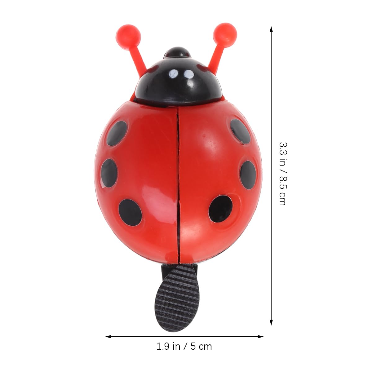 INOOMP 4pcs Ladybug Bike Bells Cycling Handlebar Sound Horn Alarm for Boys and Girls Adults Cute Red Easy to Install for Outdoor Biking
