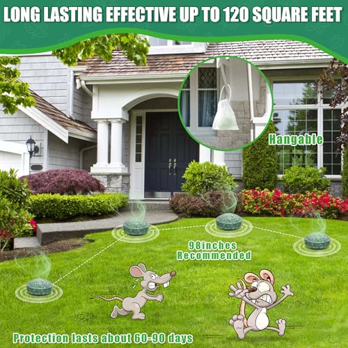 Mice Rodent Repellent, 12Pcs Peppermint Oil Mouse Repellent Balls for Rats Mice Deterrent, Keep Rodents Out of House Indoor Outdoor, Safe for Humans & Pets, Roache Ant Bug Spider Rat Control Mice Rodent Repellent, 12Pcs Peppermint Oil Mouse Repellent Balls for Rats Mice Deterrent, Keep Rodents Out of House Indoor Outdoor, Safe for Humans & Pets, Roache Ant Bug Spider Rat Control