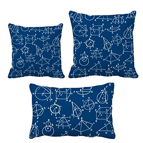 Housse de coussin mathématique pour décorer un bureau d'étudiant