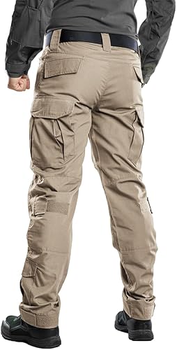 Miniatura 2 de TRGPSG Men's Hiking Pants Casual Cargo Pants Camo Work Tactical Pants with Multi Pocket