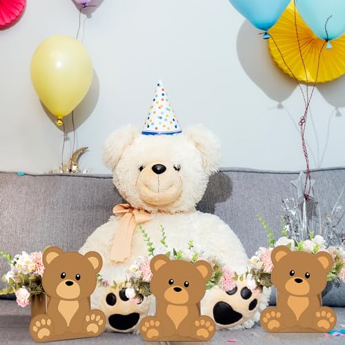 Hushee 12 Sets Bear Baby Shower Flower Centerpieces for Tables Baby Shower Decorations 3D Boxes for Boys Girls Birthday Centro De Mesa Para Gender Reveal Tea Party Supplies by Hushee - Used condition - Image 5