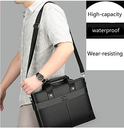 Pasta em Couro Sintético Social Unissex Bolsa Carteiro em Couro Sintético Unissex Social para Advoga