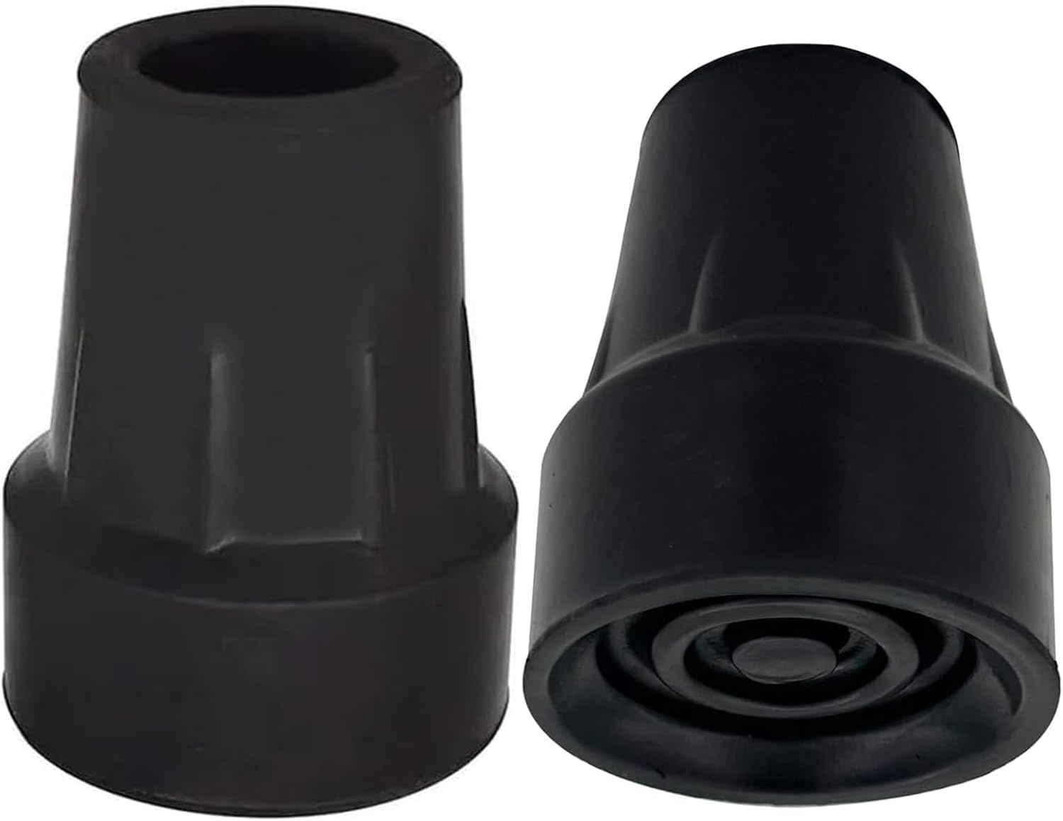 Rubber Cane Tips 3/4 Inches, Heavy Duty Crutch Tips, Cane Rubber Tip Replacement for Stability, Crutches Accessories, 2 Pieces Rubber Cane Tips 3/4 Inches, Heavy Duty Crutch Tips, Cane Rubber Tip Replacement for Stability, Crutches Accessories, 2 Pieces