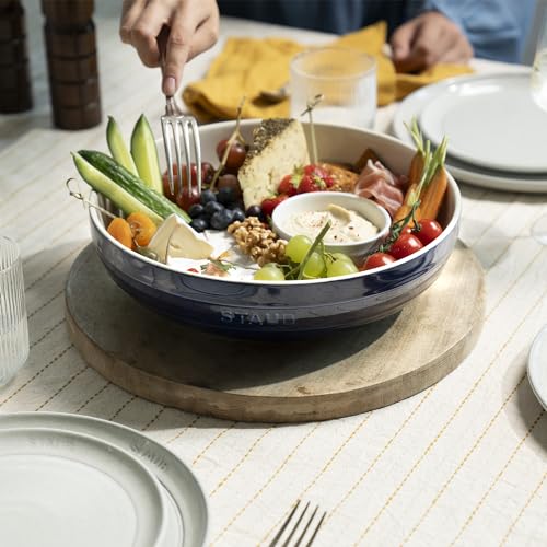 STAUB Dark Blue 11.5-inch Ceramic Serving Bowl