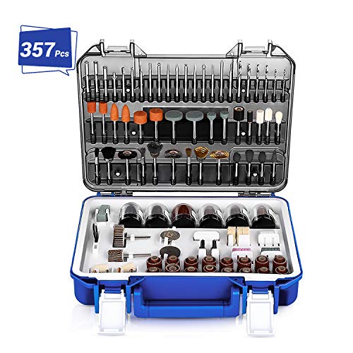 Rotary Tool Accessories Kit, APEXFORGE 357 Pieces 1/8\"(3.2mm) Diameter Shanks Universal Fitment for Easy Cutting, Grinding, Sanding, Sharpening, Carving and Polishing-PRTA - Thumbnail 7