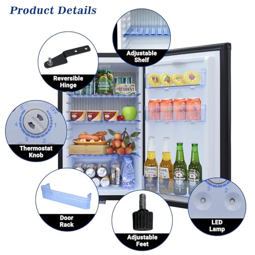 Smad DSXDW50 No Noise 110V/12V Compact Refrigerator Rv Truck Caravan Beverage Car Small Fridge thumb #3