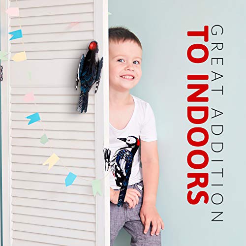 Shefio Garden Decor - Woodpecker Bird Decor, Beautiful Backyard Ideas & Garden Gifts - These Handmade Metal Birds Are Perfect Outdoor Decor, Metal Yard Art For Lawn Ornament, Yard Decorations Outdoor #TOP4