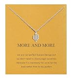 Baydurcan Friendship Necklace for Women Inspirational Gifts Cactus Gifts Necklace
