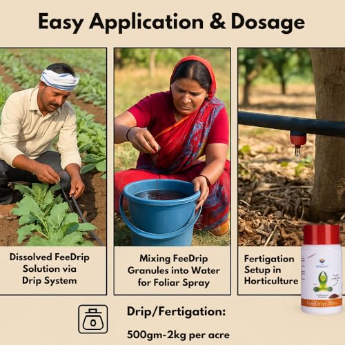 Image of Utkarsh FeeDrip - Fe 6% EDDHA Chelated (100% Water Soluble Chemical for Soil Application) (250 gm; Pack of 1)