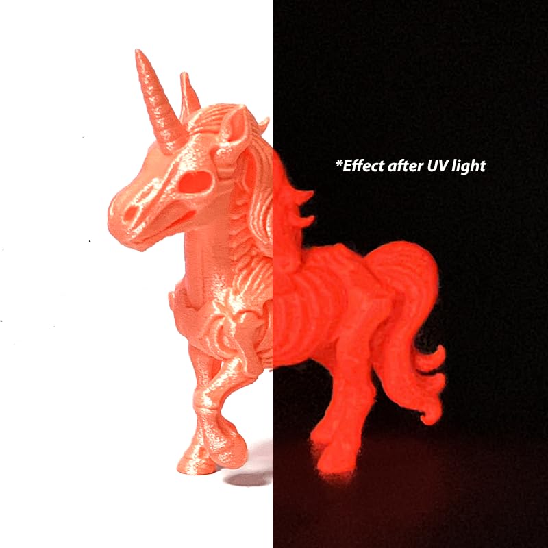 Image of Silk Glow in Dark Sweet Orange PLA 1.75mm 1kg Luminous 3D Filament FDM AMS