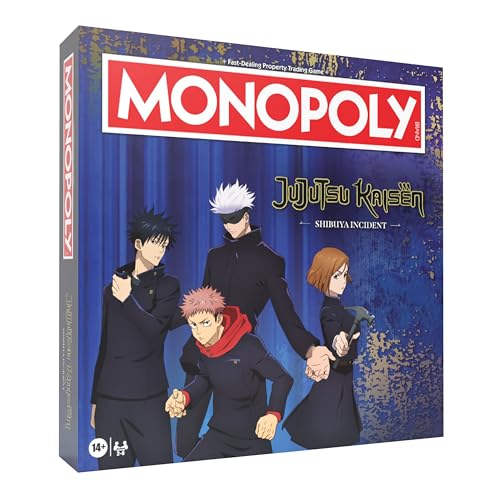 MONOPOLY Jujutsu Kaisen Edition juego de mesa miniatura 1