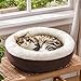 Love's cabin Round Donut Cat and Dog Cushion Bed, 20in Pet Bed...
