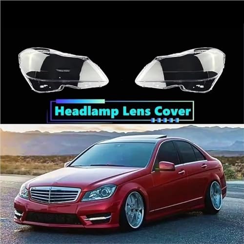 Diffuseur lentille phare avant Benz C260 2012 2013 cache-phares transparent - 3