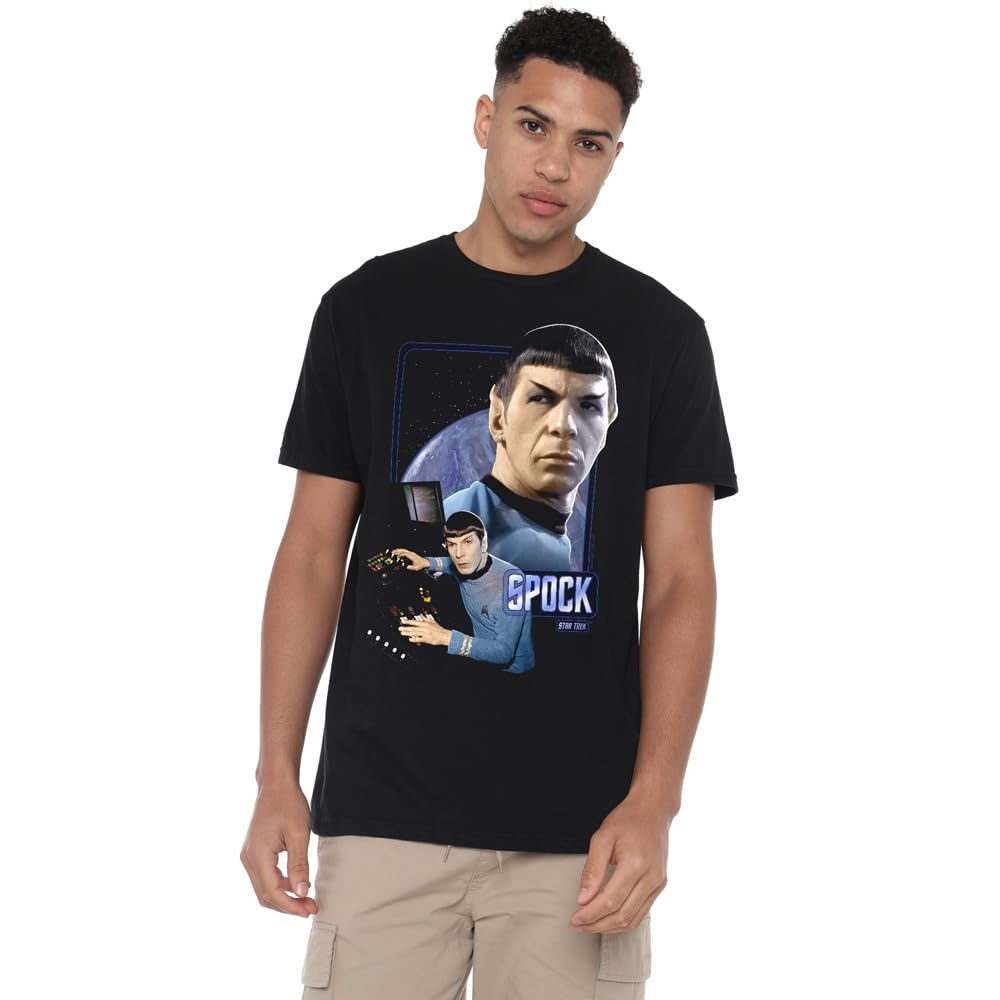 Star Trek Spock Unisex T Shirt, Black, XXXXX-Large