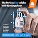Forge TSA Luggage Combination Lock - Open Alert Indicator, Easy Read Dials, Alloy Body- Ideal for Travel, Lockers, Bags (Silver)