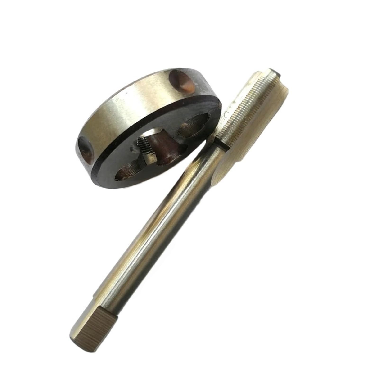 Xchiaueo M10 2Pcs Right Hand Tap And Die Set Metric Fine Thread Plug Screw Taps Dies Suit