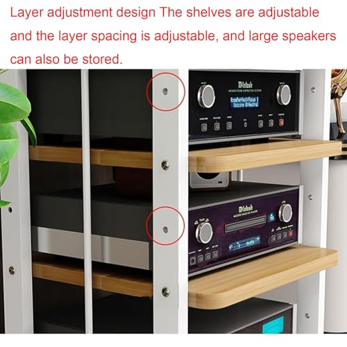 Rack stéréo domestique pour organiser et ventiler vos amplificateurs
