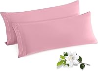 Vista 26 de Horbaunal Paquete de 2 fundas de almohada de microfibra de tamaño estándar, color azul, con cierre de sobre, 1800 hilos, suaves y resistentes al