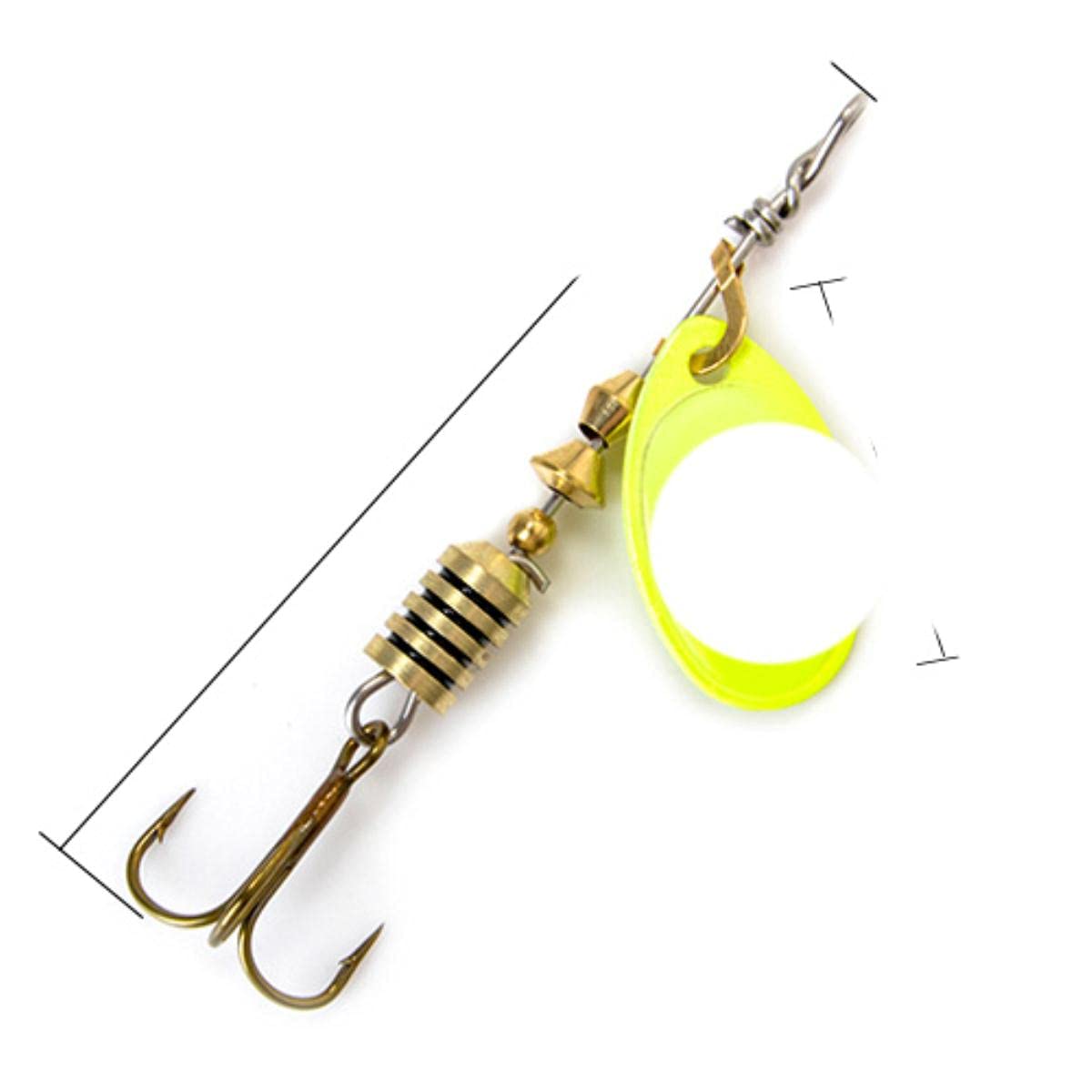 OBOYGANGNQE Spinner Bait 3.9g 4.6g 7.4g 10.8g 15g Spoon Lures Metal With Treble Hooks Arttificial Bass Bait Fishing Lure-as photo