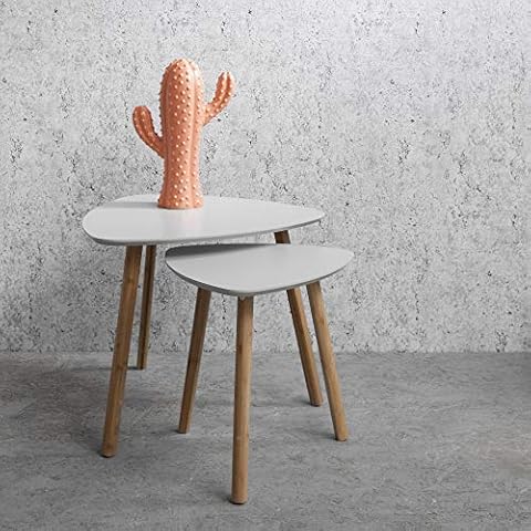 Noa and Nani - Malme Set of Two Nesting Tables - (Grey) Cover