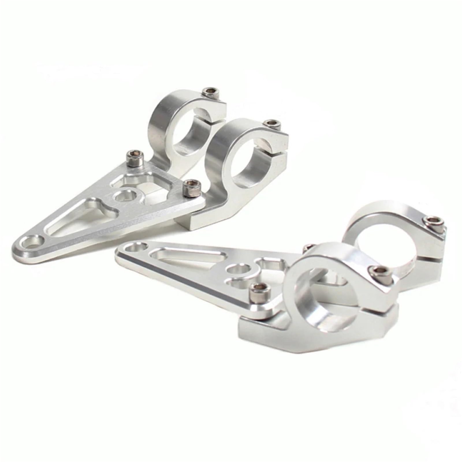 Fit for Torvian CNC Aluminium Motorcycle 26mm 27mm 30mm 45mm Headlight Mount Brackets Head Lamp Holder Fork headlamp Bracket(Color 27mm)