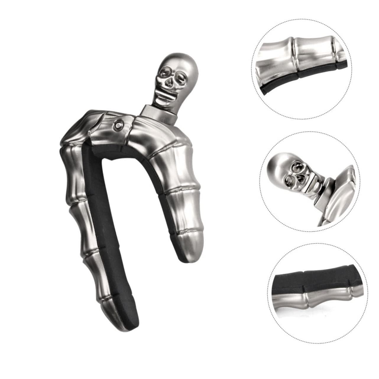 3 Piezas cejilla de guitarra delicada Accesorio musical Pinza de guitarra cejilla de calavera cuello de cejilla de ukelele capo de de calavera Aleación de zinc TOYANDONA