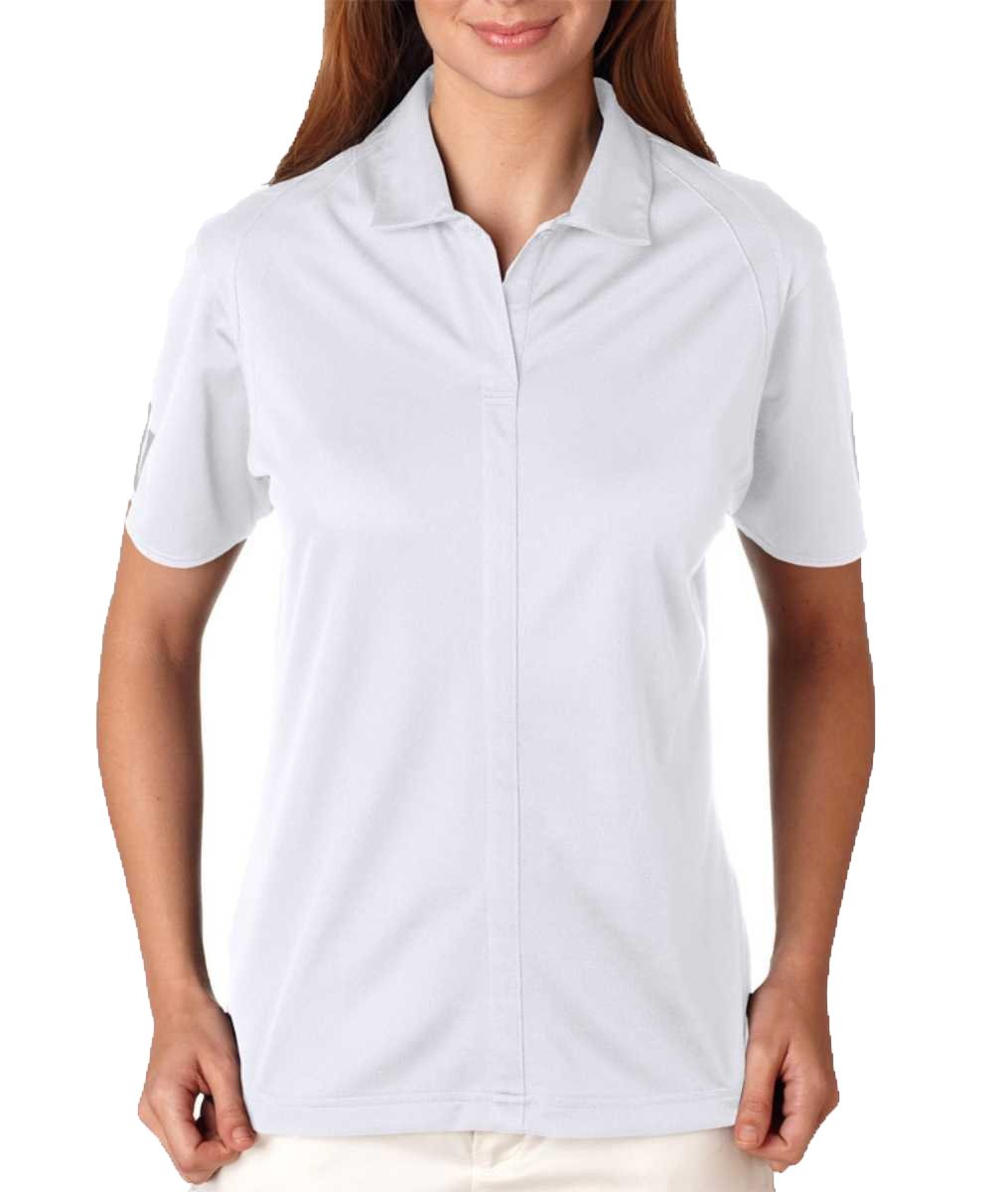 adidas ClimaLite - Polo da Donna in piqué con 3 Strisce
