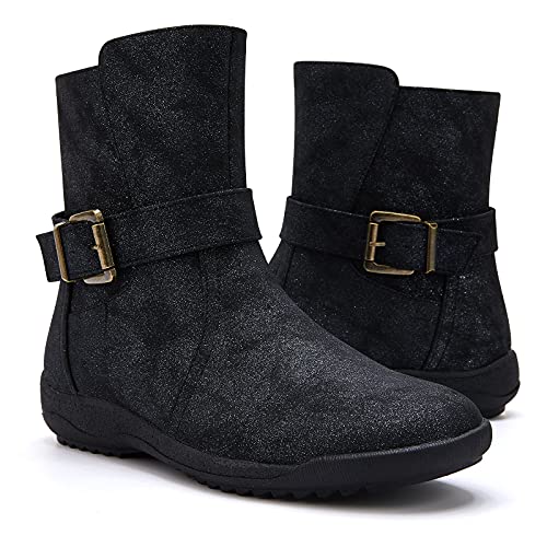 TINSTREE-Womens-Fashion-Buckle-Boots