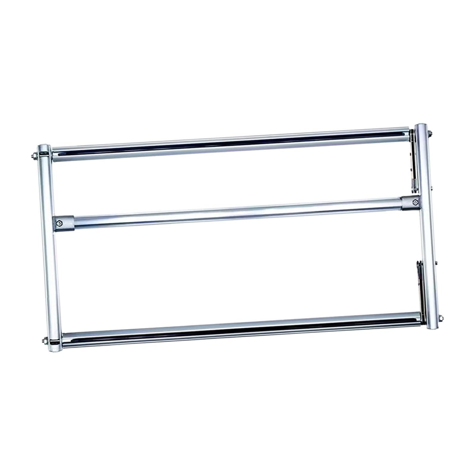 Bastidor de Bordado Ajustable Aluminio Aleación Marco de Soporte de Costura Marco de Acolchado con Ajuste de Tela en Segundos y