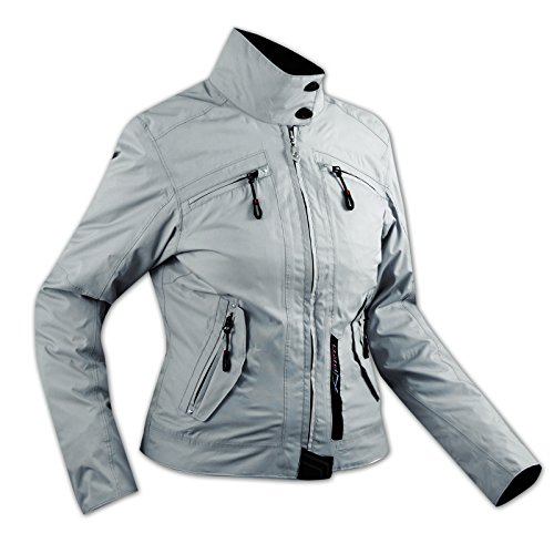 A-Pro Textile Femme Imperméable CE Ruestung Doublure thermique Veste Moto Scooter Gris M