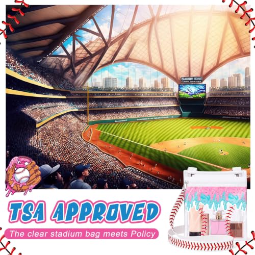 Image of Sanwuta Clear Baseball Bag Purse Stadium Approved