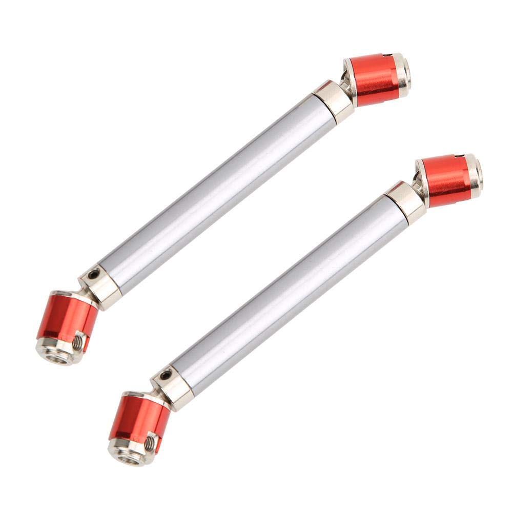 Ejoyous RC Drive Shaft, 2Pcs Metal Drive Shaft Accessory Fit for SCX10 D90 1/10 RC Car, Adjustable Length from 110-150mm
