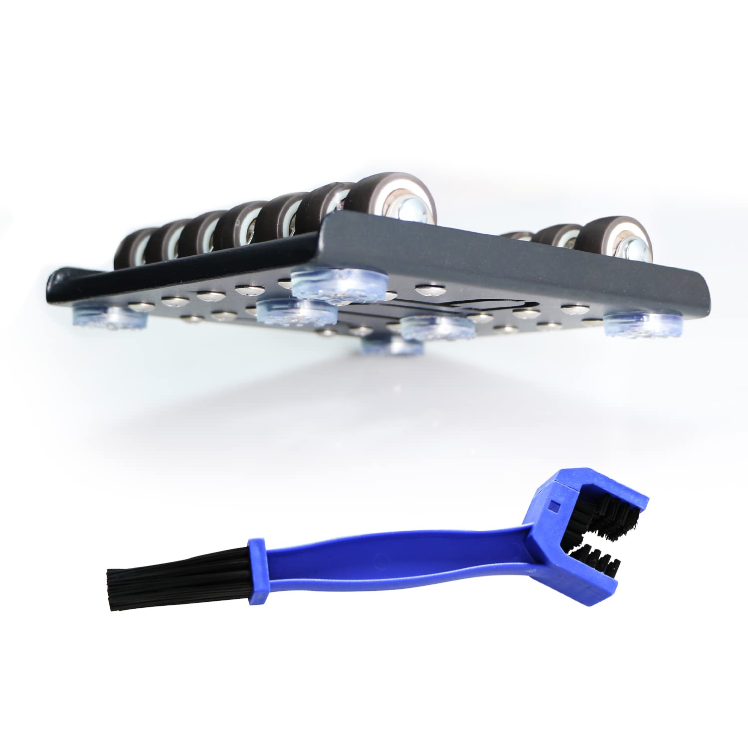 Asko Aoyupe Black Enhanced Slip Resistance Motorcycle Wheel Cleaning Stand -Paddock Stand Replacement- Portable Motorcycle Wheel Stand for tire cleaning & chain lubrication (Bikes < 600 lb)