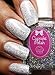 Sprinkles - silver holographic glitter topcoat nail polish by Cupcake Polish