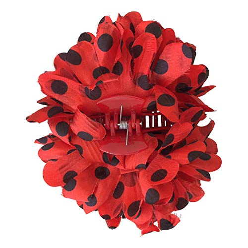 La Senorita Fleur Flamenco Rouge Pois Noir pour Filles/Enfants pour Cheveux