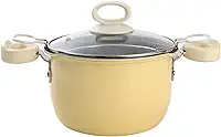 Pequena frigideira funda com cesto para fritar, panela de sopa com tampa, filtro de óleo, cesta para batatas fritas, camping, casa, lanche, bar, 20cm