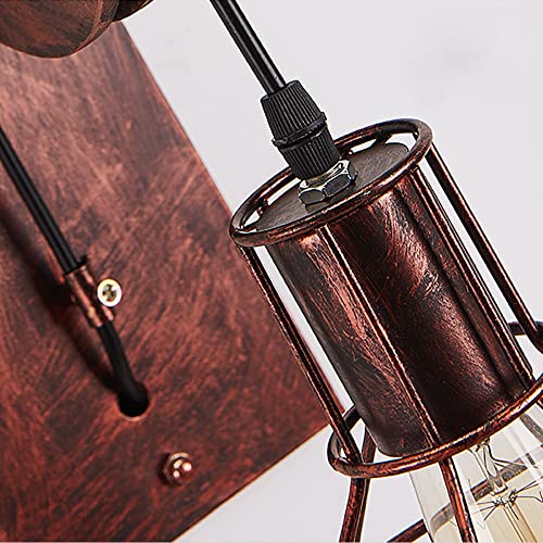 Wandlamp vintage retro plafondlamp loft lamp industriële lamp retro vintage lamp hanglamp loft metaal E27 voor landhuis… - Afbeelding 7