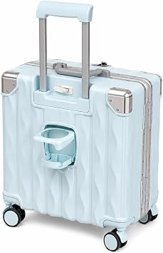 Carry On Suitcase - Small Lightweight Hard Shell Luggage with Spinner Wheels and USB Port, Travel Suitcase for Men and Women, Ideal Cabin Bag for Air Travel