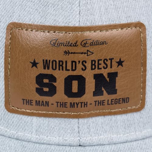 Image of Men's Hat Gifts - Men Cap Gifts for Christmas Father's Day Birthday Trucker Hat Leather Pattern Baseball Cap
